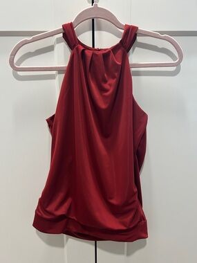 INC International Concepts Red Halter-Style Draped